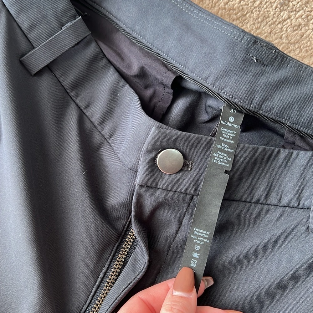 Lululemon Commission Pant Classic Warpstreme 30” Obsidian Grey - Picture 8 of 13